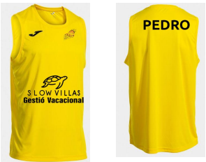 Camiseta Tirantes Amarilla